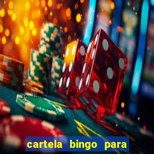 cartela bingo para cha de cozinha imprimir gratis